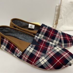 Toms Alpargata plaid shoes